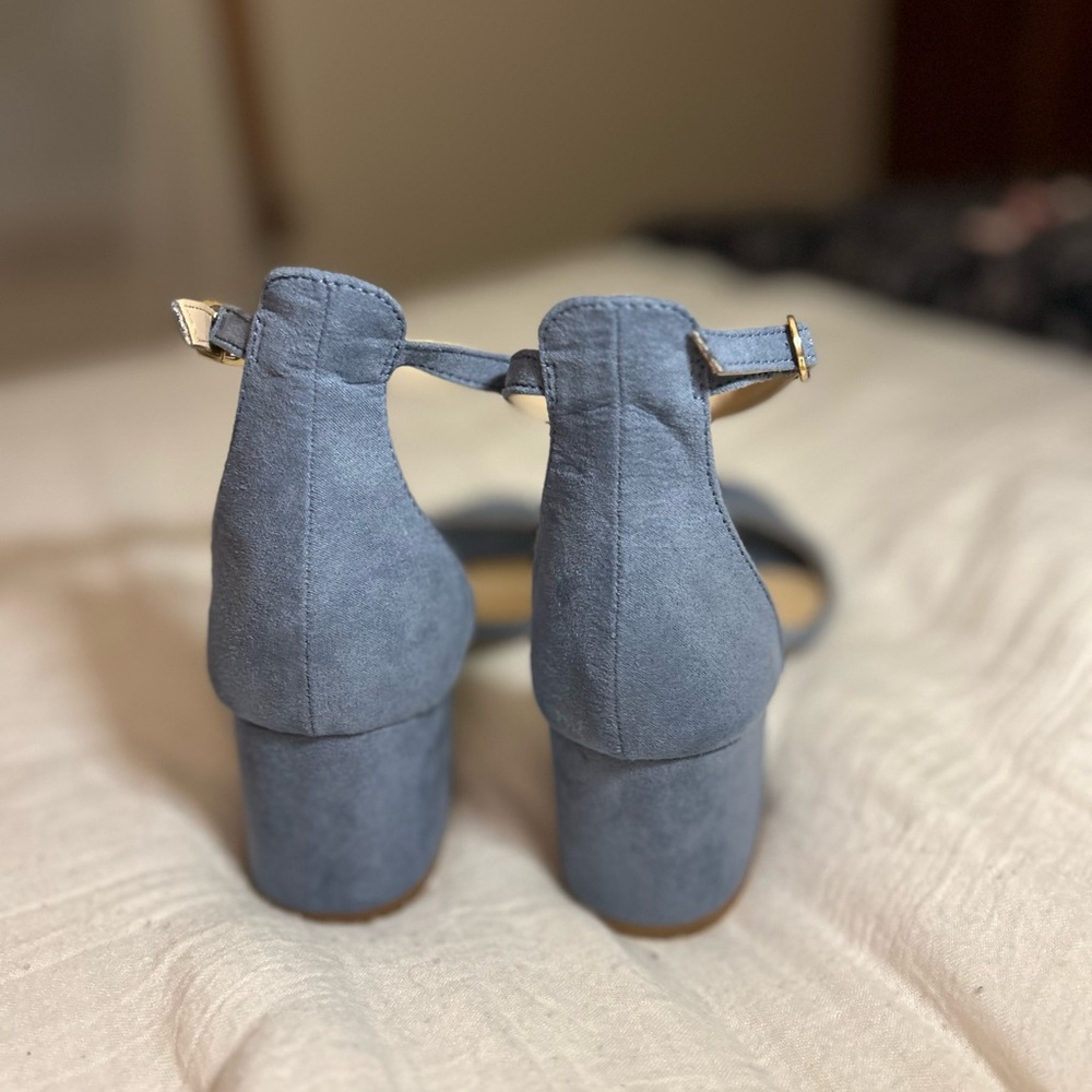 Lulu's Chic Blue Block Heels